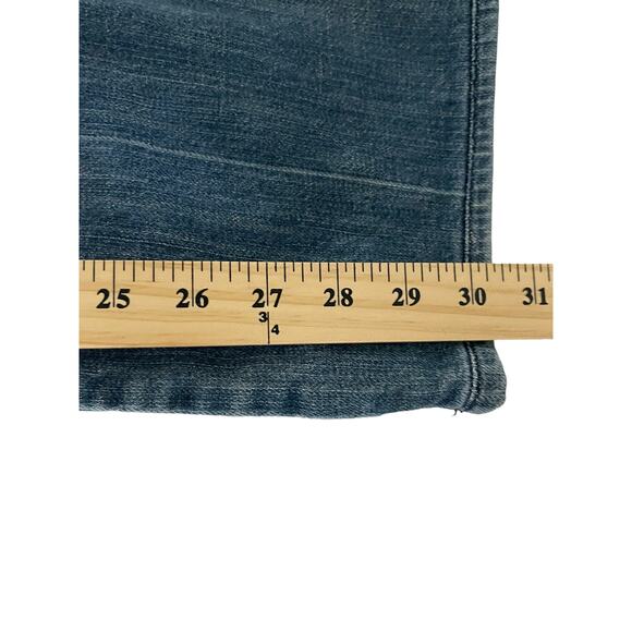 7 For All Mankind Size 28‎ Light Wash Low Rise Straight Jeans - Picture 8 of 8